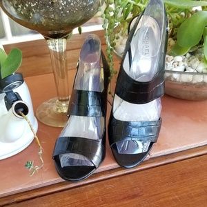 Michael Michael Kors embossed leather sandals